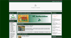 Desktop Screenshot of hc-aschersleben.de