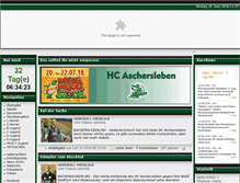 Tablet Screenshot of hc-aschersleben.de
